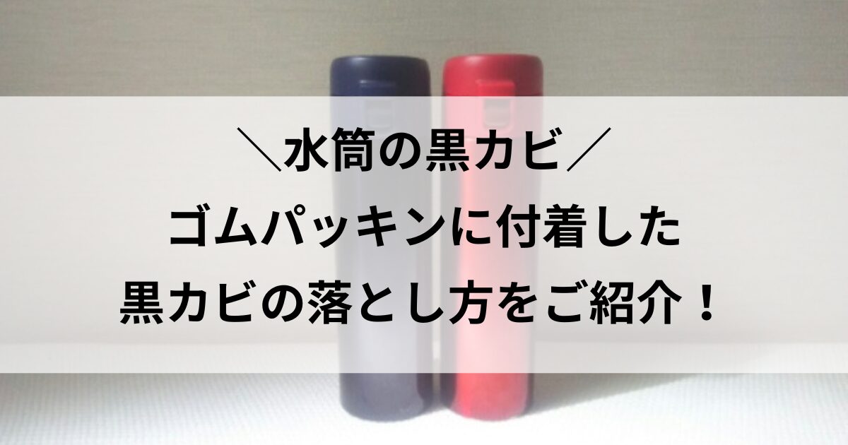 水筒 パッキン 黒カビ 落ちない