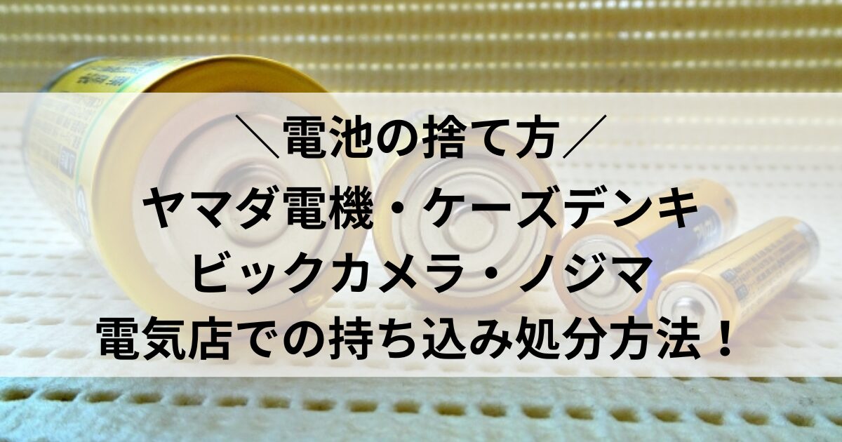 電池 捨て方 ヤマダ電機